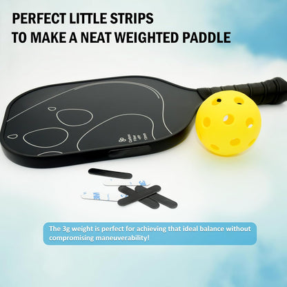 Lead Tape for Pickleball Paddles, 30Pcs 3G Adhesive Pickleball Lead Tape for Pad