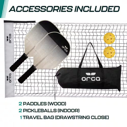 12.5Ft Pickleball Net Set for Half Court Games Pickleball Accessories Included