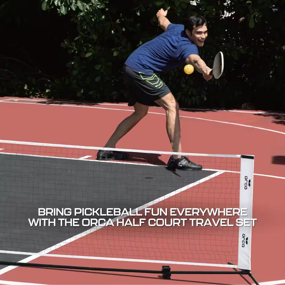 12.5Ft Pickleball Net Set for Half Court Games Pickleball Accessories Included