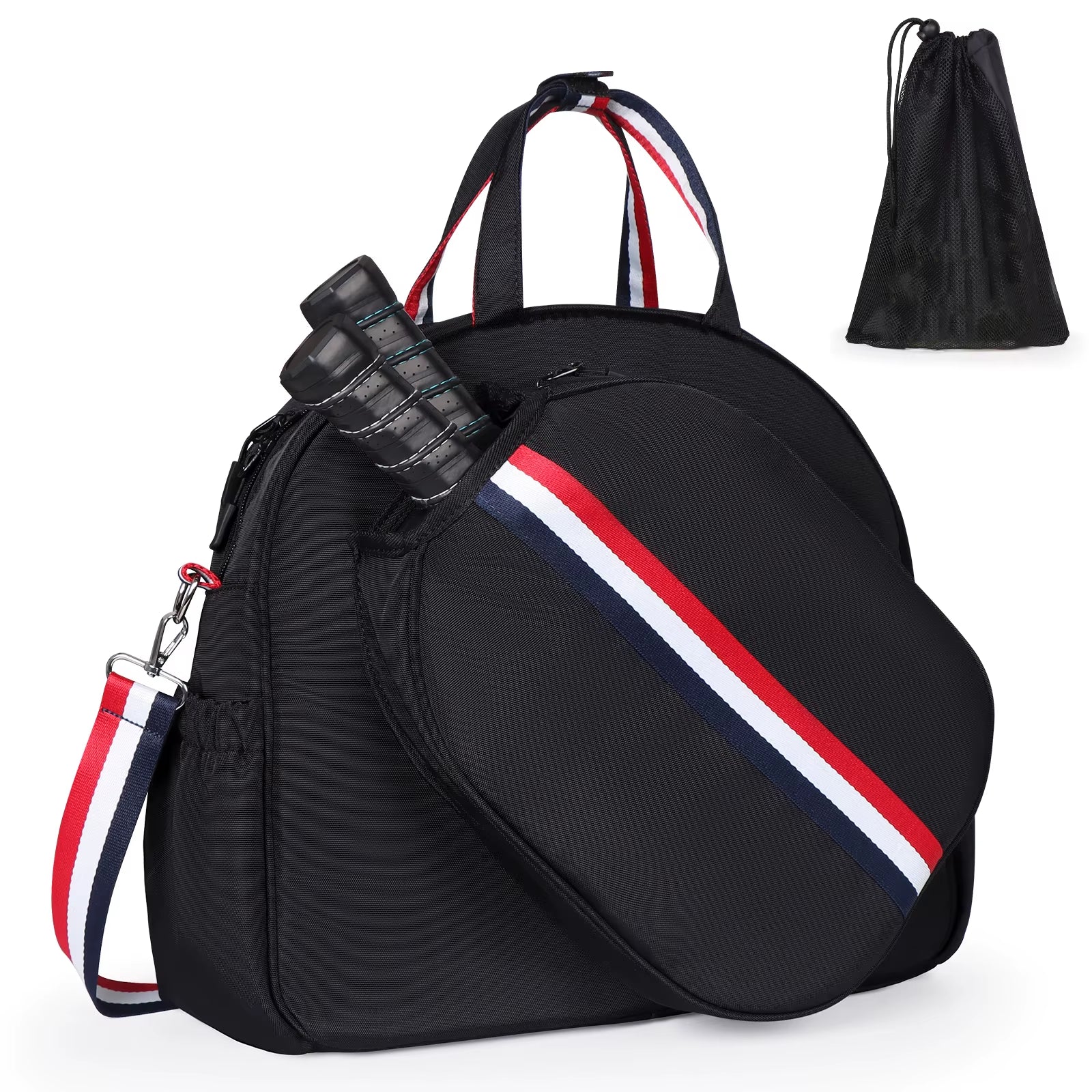 Adjustable Pickleball Paddle Backpack Bag Multi Sport Large Capacity Storage Tennis Racquetball Equipment for Men Women