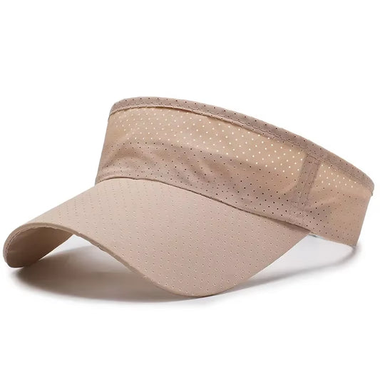Summer Breathable Air Sun Hats Men Women Adjustable Visor UV Protection Top Empty Solid Sports Tennis Running Sunscreen Cap Hat
