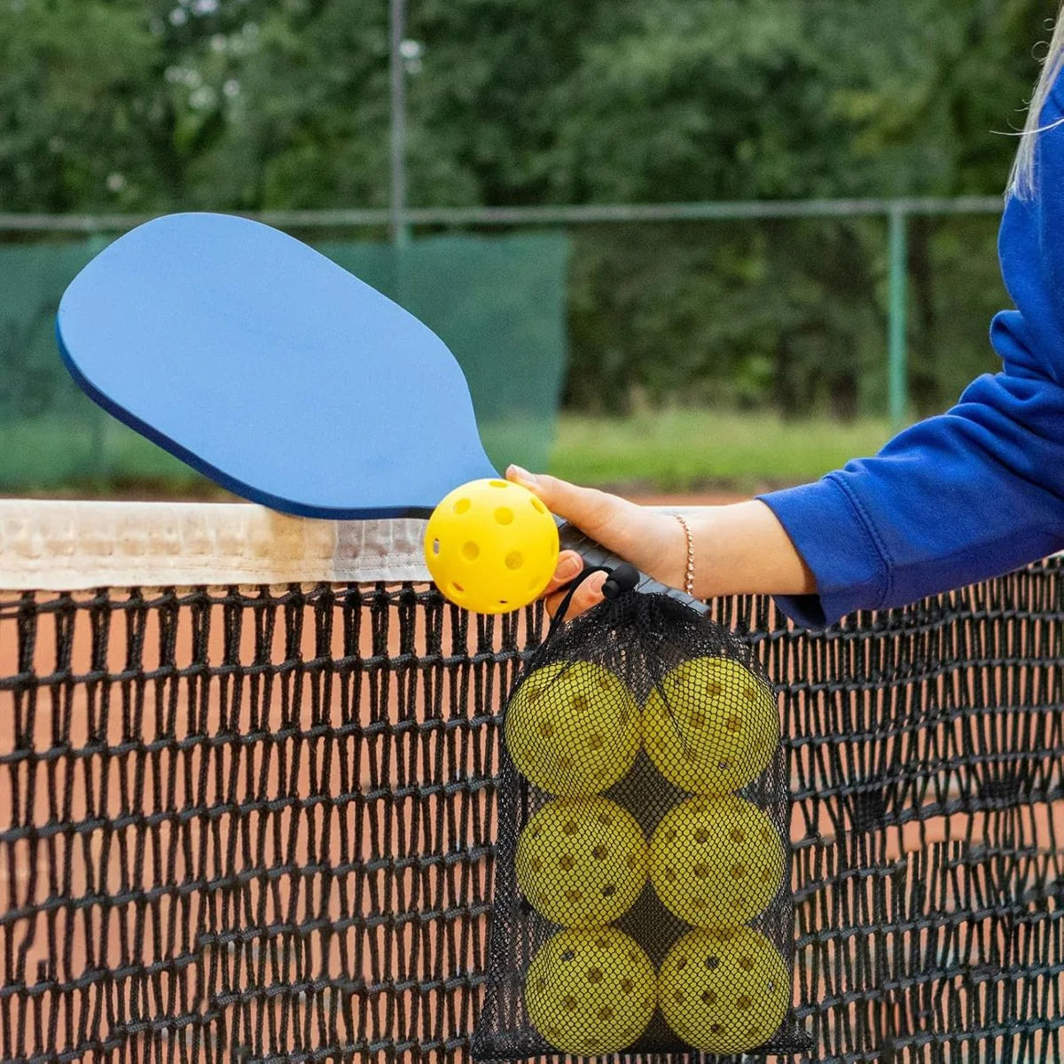 20 Pack Pickleball Balls, USAPA Approved 40 Holes High Elasticity & Durable Pickle Balls (Multicolor)