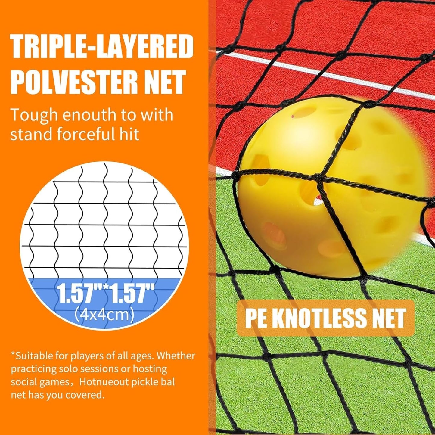 Pickleball Set with Net and Paddles 5FT Wide Indoor Mini Portable Pickle Ball...