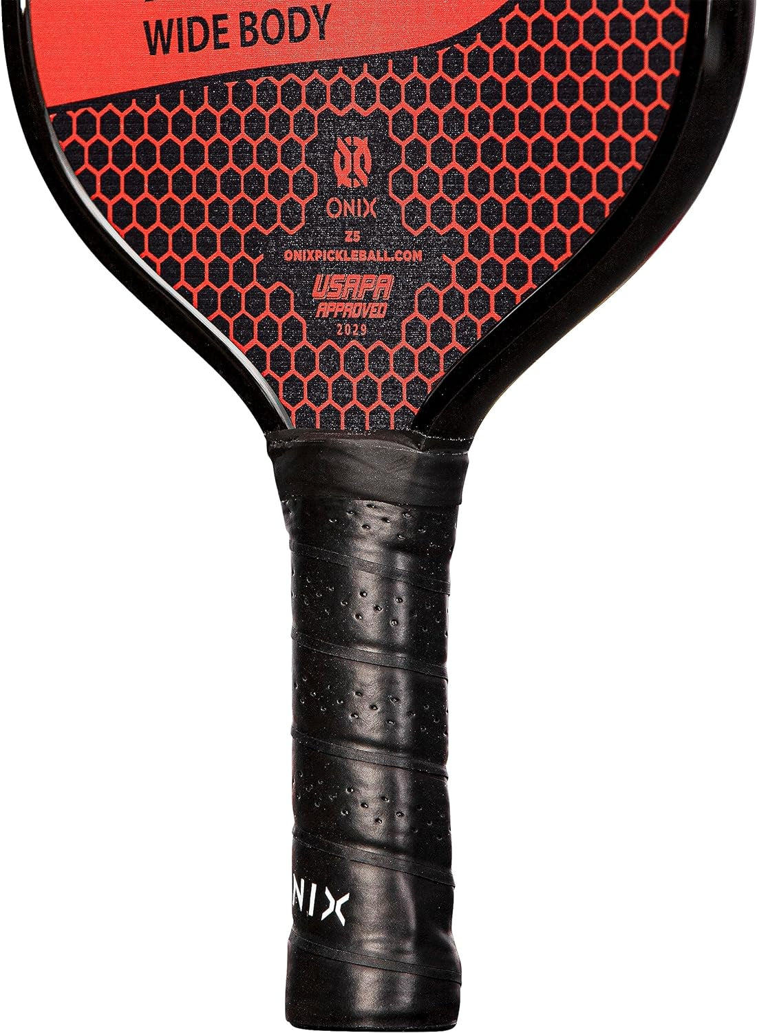 Graphite MOD Z5 Carbon Fiber Pickleball Paddle with Wide-Body Shape, Honeycomb Core, Graphite Face & Cushion Comfort Pickleball Paddle Grip