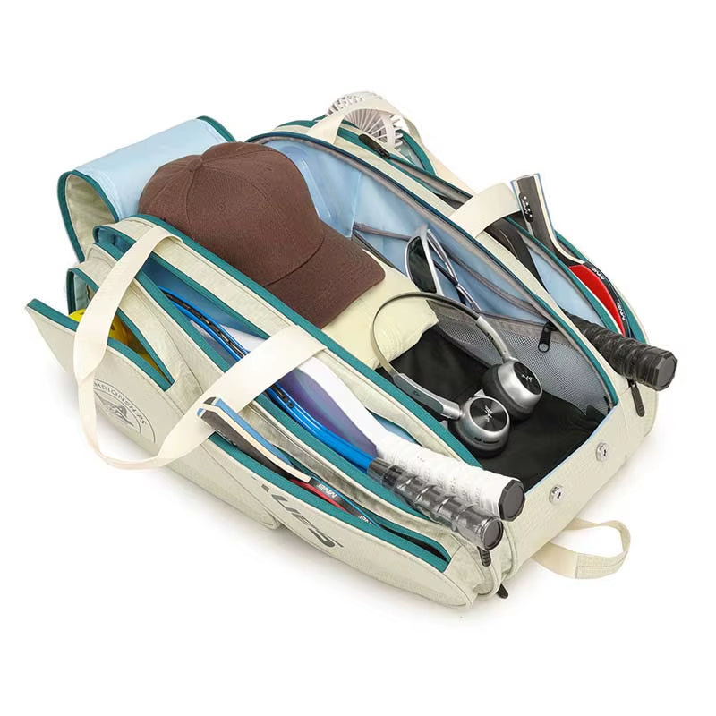2026 SANXDI Pickleball Backpack Unisex Versitle Tennis Racquet Bag Large Capacity Shoes Compartment Pickleball Racket Travel Bag