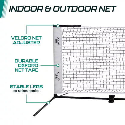 12.5Ft Pickleball Net Set for Half Court Games Pickleball Accessories Included