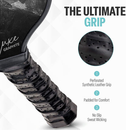 Carbon Fiber Pickleball Paddles – Lightweight, Durable Pickleball Racket - Toray 700 Carbon Pickleball Paddle - Enhanced Spin Texture Pickleball Paddles Carbon Fiber - Cover Included