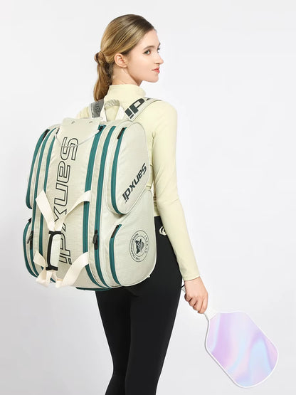 2026 SANXDI Pickleball Backpack Unisex Versitle Tennis Racquet Bag Large Capacity Shoes Compartment Pickleball Racket Travel Bag
