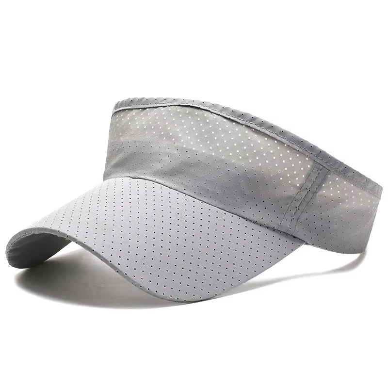 Summer Breathable Air Sun Hats Men Women Adjustable Visor UV Protection Top Empty Solid Sports Tennis Running Sunscreen Cap Hat