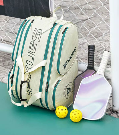 2026 SANXDI Pickleball Backpack Unisex Versitle Tennis Racquet Bag Large Capacity Shoes Compartment Pickleball Racket Travel Bag