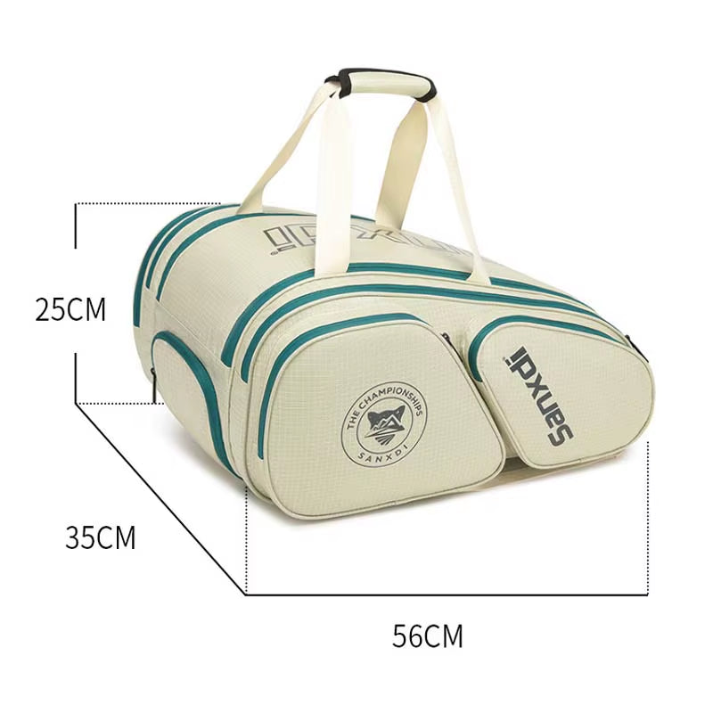 2026 SANXDI Pickleball Backpack Unisex Versitle Tennis Racquet Bag Large Capacity Shoes Compartment Pickleball Racket Travel Bag